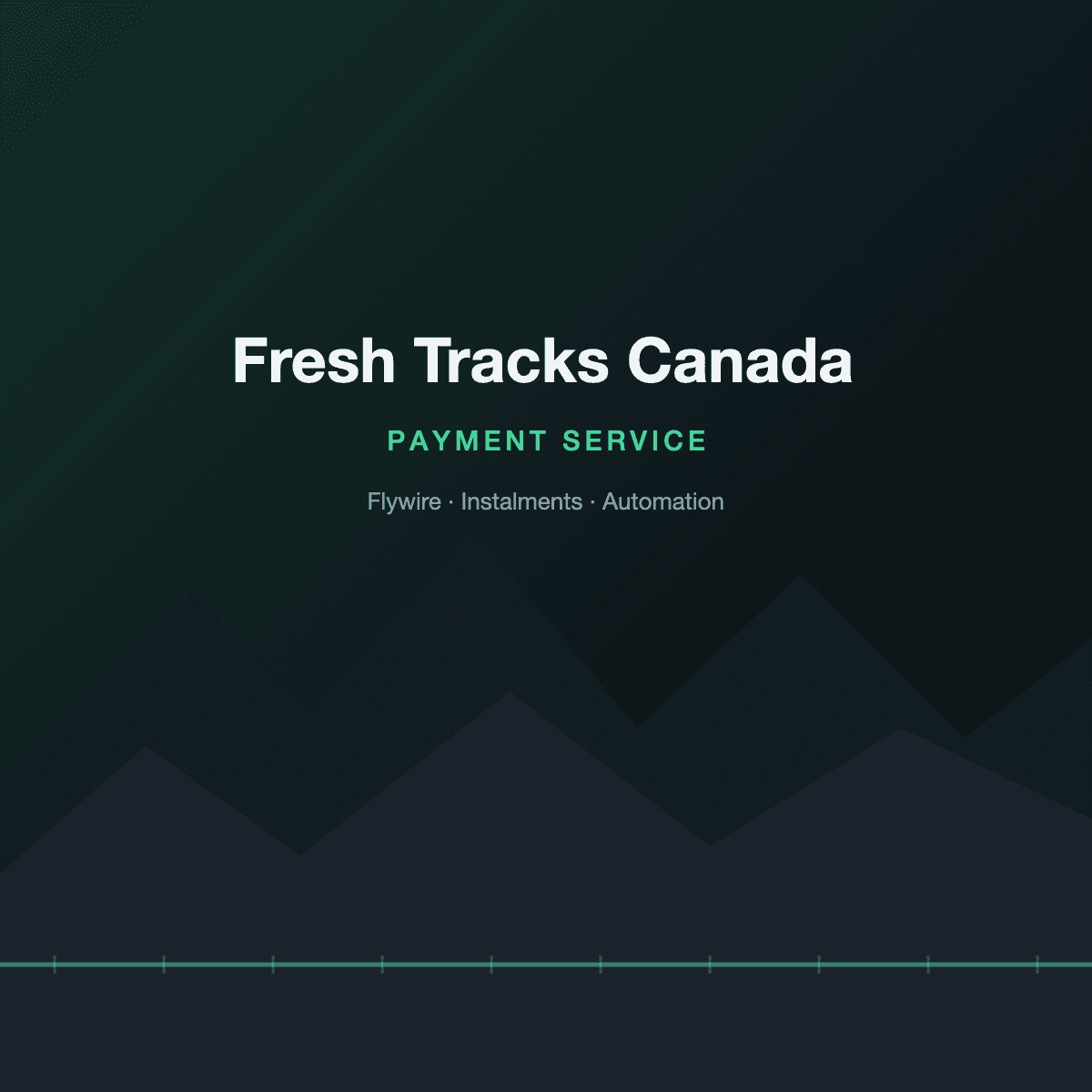 Fresh Tracks Canada — Greenfield Payment Service for High-Value Travel — project overview